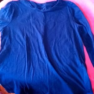 Navy blue long sleeve shirt